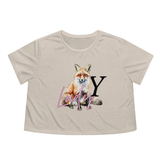 Foxy Lady Shirt Women's Flowy Crop Top