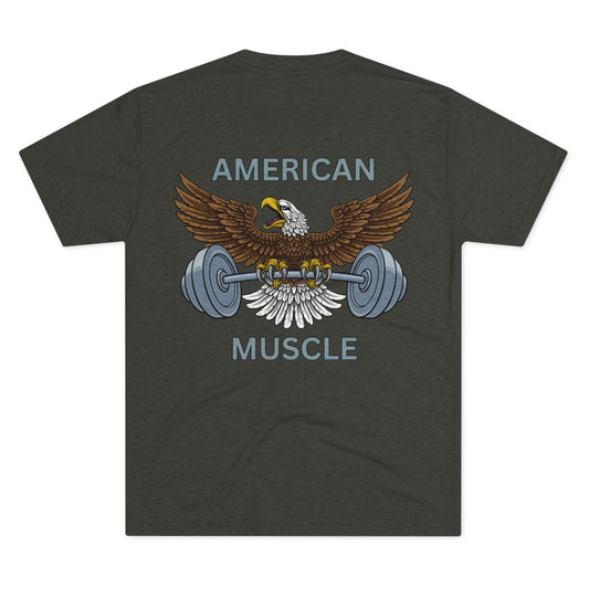 American Muscle T-Shirt, Bald Eagle Shirt for Men