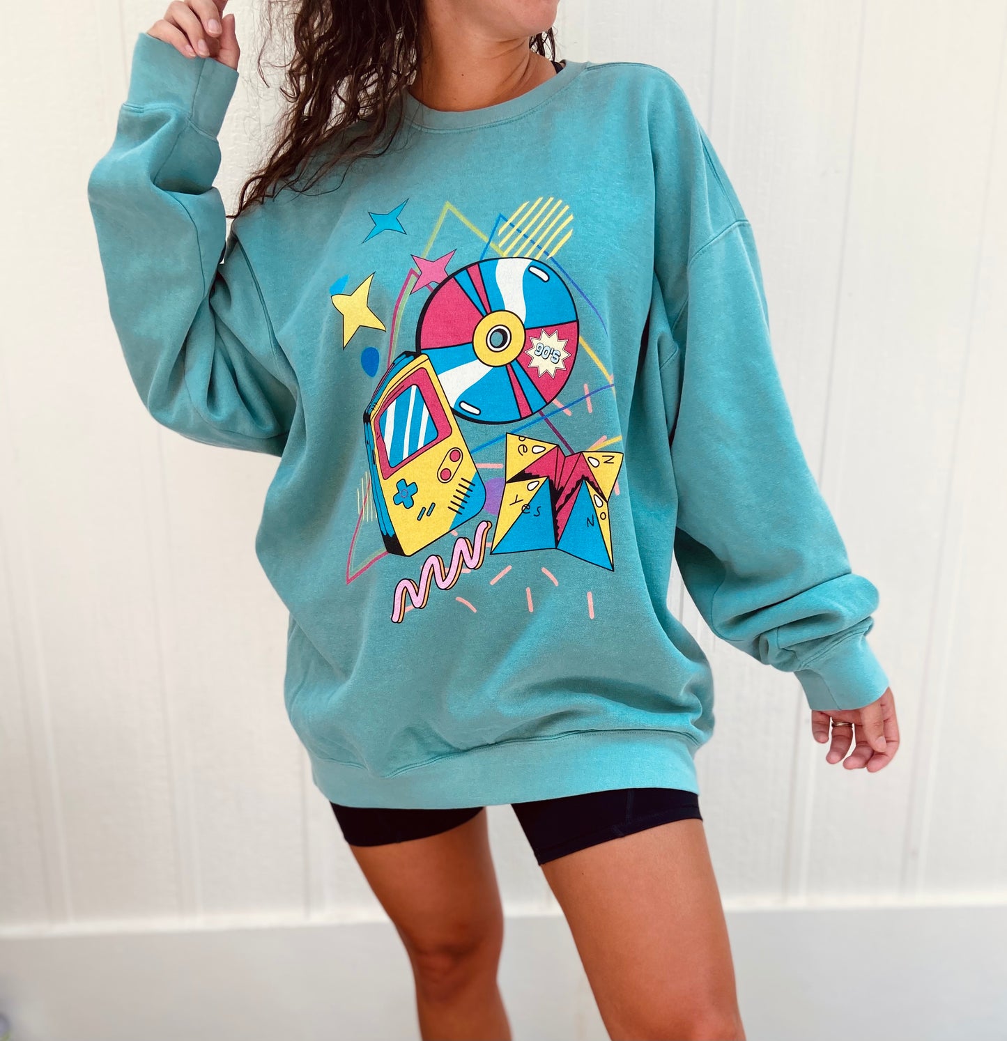 90's Nostalgia Unisex Tie-Dyed Sweatshirt