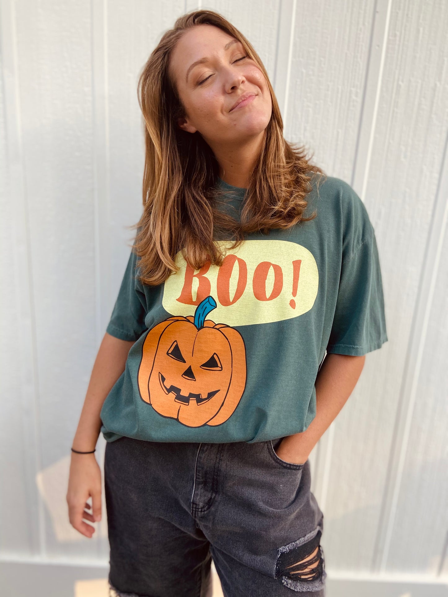 Boo! Retro Halloween Comfort Colors Unisex T-Shirt