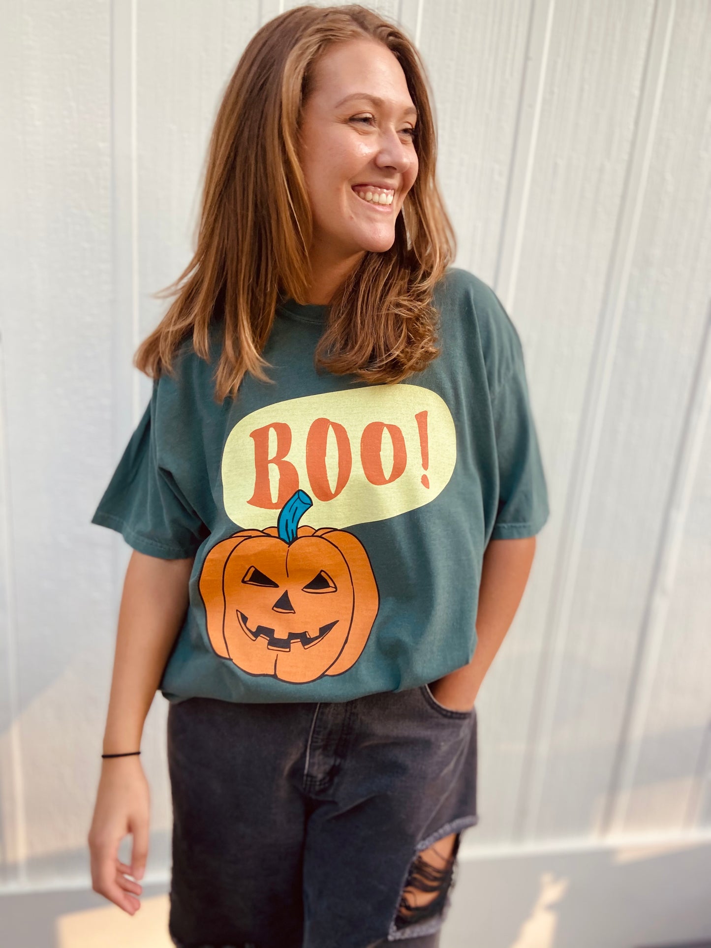 Boo! Retro Halloween Comfort Colors Unisex T-Shirt