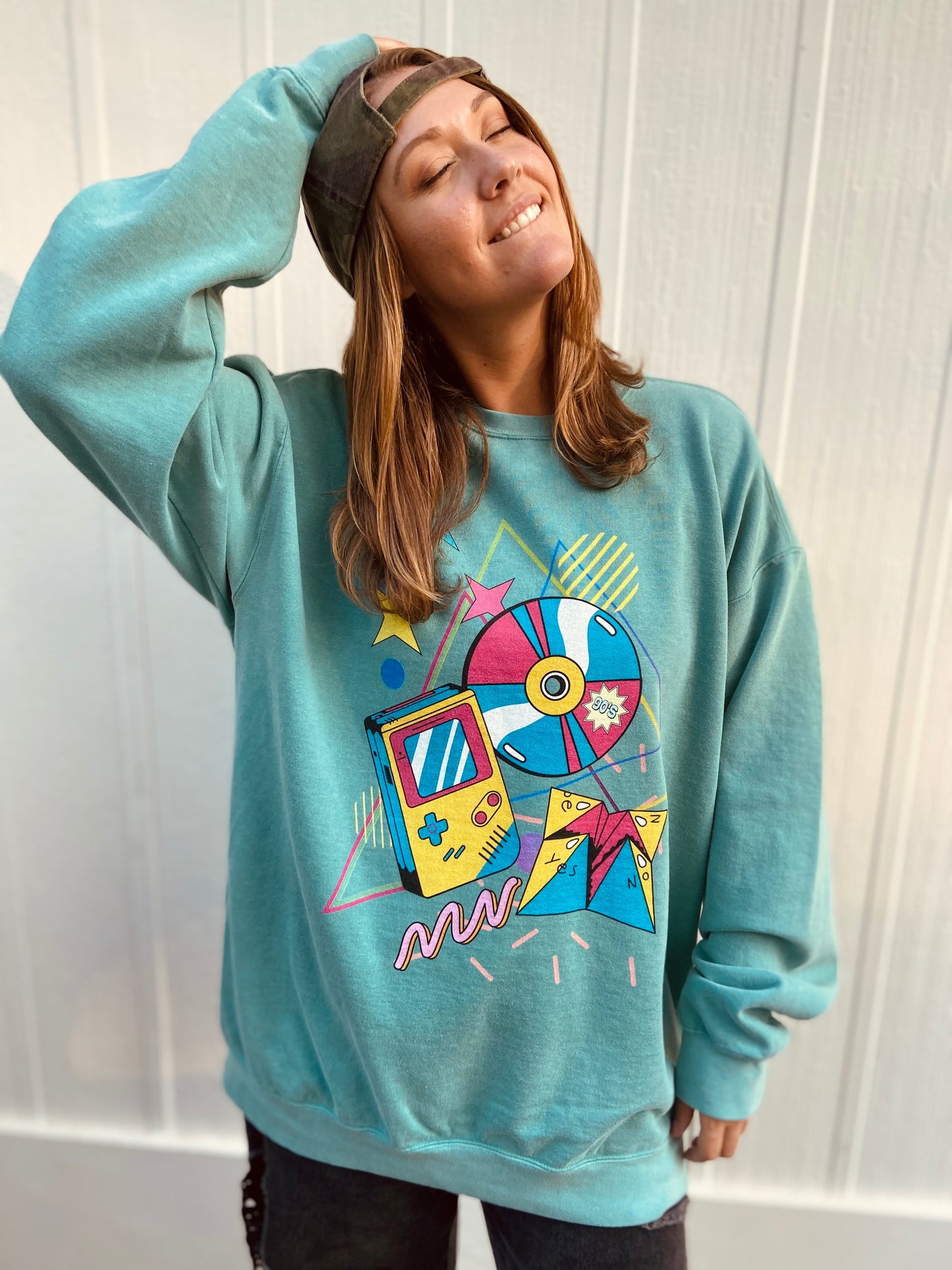 90's Nostalgia Unisex Tie-Dyed Sweatshirt